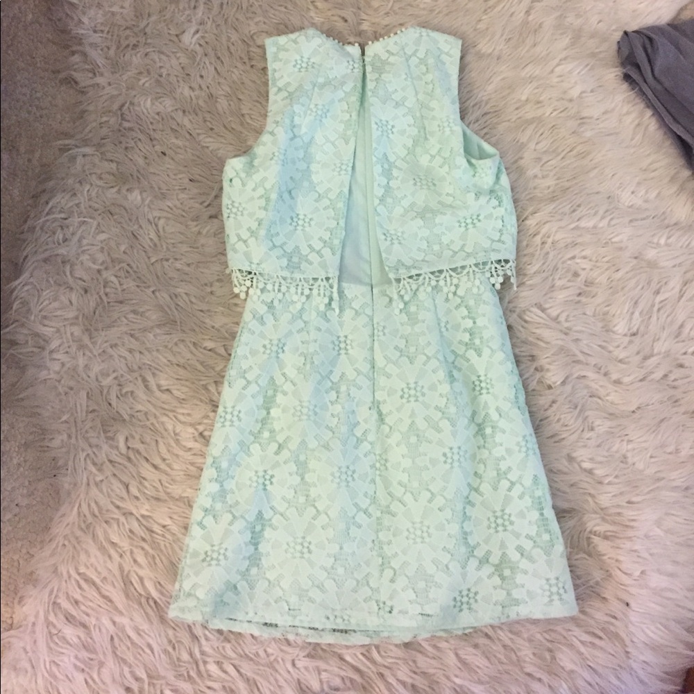 Topshop White Lace Mini Dress
